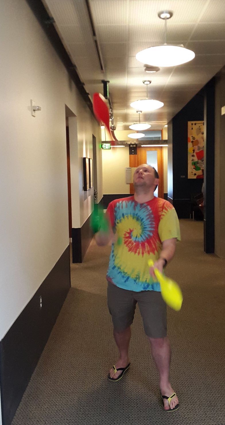 Zachary Tatlock juggling